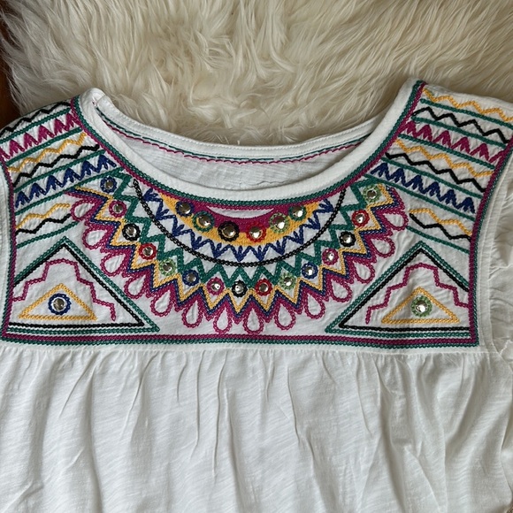 NWT Double D Ranch Palomita String Top Boho Western Bohemian Casual Shirt - Picture 4 of 9